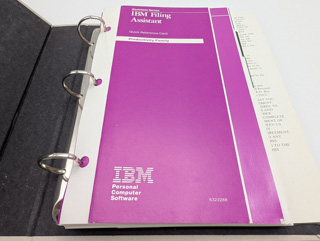 IBM Filing Assistant, Quick Reference Card