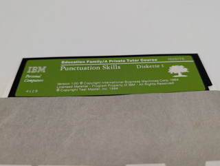 IBM Punctuation Skills, Diskette 1